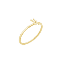 Load image into Gallery viewer, Script Initial Ring in Sterling Silver
