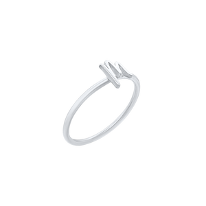 Script Initial Ring in Sterling Silver