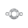 ITI NYC Round Illusion Bezel with Rings in Sterling Silver (1.30 mm - 4.00 mm)
