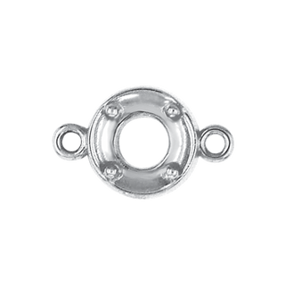 ITI NYC Round Illusion Bezel with Rings in Sterling Silver (1.30 mm - 4.00 mm)