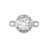 ITI NYC Round Illusion Bezel with Rings in Sterling Silver (1.30 mm - 4.00 mm)