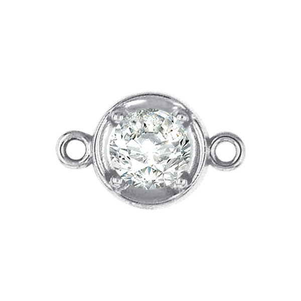 ITI NYC Round Illusion Bezel with Rings in Sterling Silver (1.30 mm - 4.00 mm)