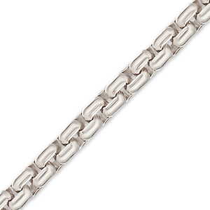 Bulk / Spooled Elongated (Inka) Box Chain in Platinum (1.00 mm)