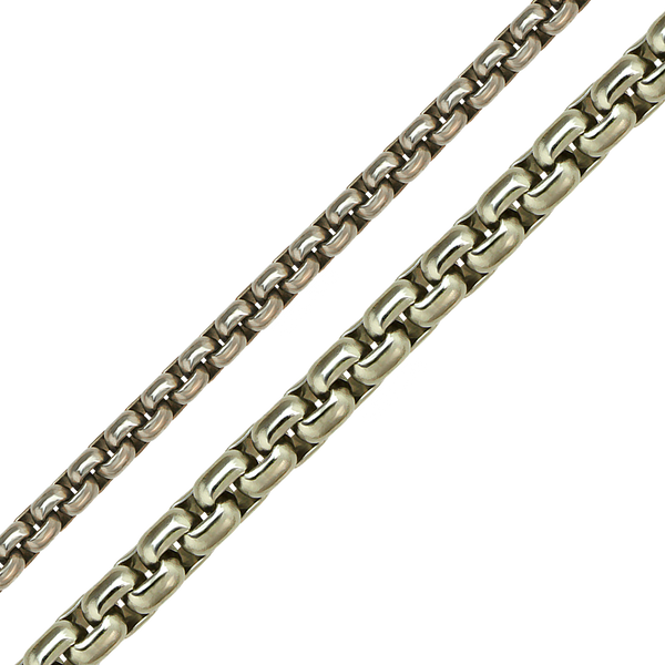 Bulk / Spooled Elongated (Inka) Box Chain in Stainless Steel (2.70 mm - 4.00 mm)