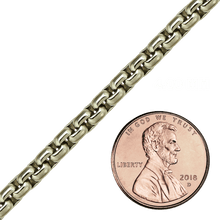 Load image into Gallery viewer, Bulk / Spooled Inka Box Chain in Stainless Steel (2.70 mm - 4.00 mm)
