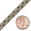 Bulk / Spooled Elongated (Inka) Box Chain in Titanium (7.20 mm)