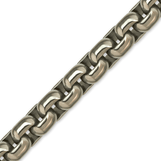 Bulk / Spooled Elongated (Inka) Box Chain in Titanium (7.20 mm)