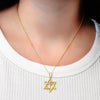 ITI NYC Star of David Pendant with Cross in Sterling Silver