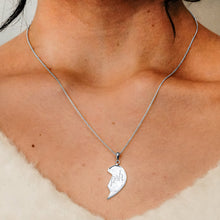 Load image into Gallery viewer, ITI NYC Mizpah Heart Pendant in Sterling Silver
