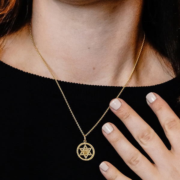 ITI NYC Star of David Pendant Medallion in Sterling Silver