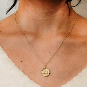 ITI NYC Star of David in Circle Pendant in 14K Gold