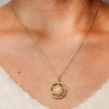 ITI NYC Star of David in Circle Pendant in 14K Gold