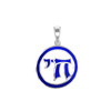 ITI NYC Chai Pendant with Blue Enamel in Sterling Silver