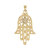 ITI NYC Hand of God Hamsa with Star of David Pendant in 14K Gold