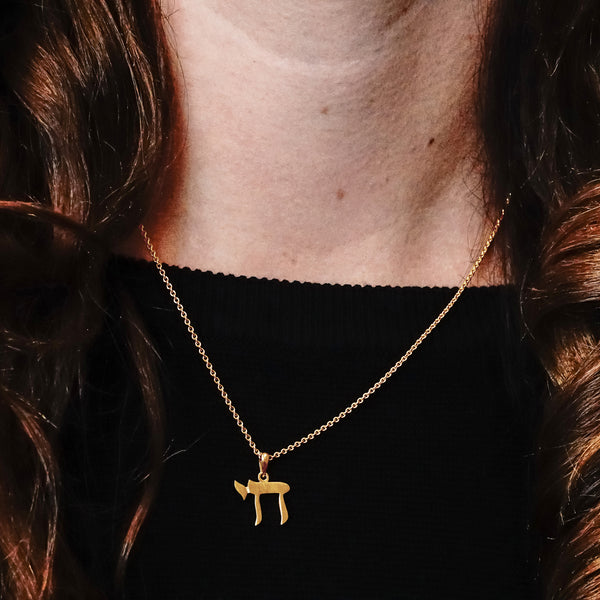 ITI NYC Chai Pendant in 14K Gold