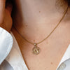 ITI NYC Star of David in Circle Pendant in 14K Gold