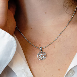 ITI NYC Star of David Pendant Medallion in Sterling Silver