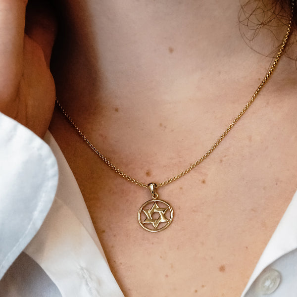 ITI NYC Star of David Pendant Medallion in Sterling Silver