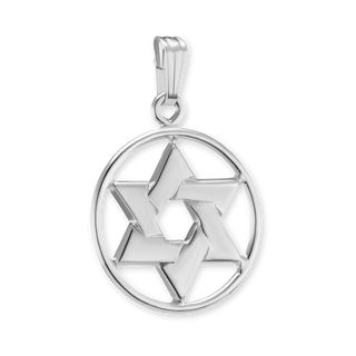 ITI NYC Star of David Pendant Medallion in Sterling Silver