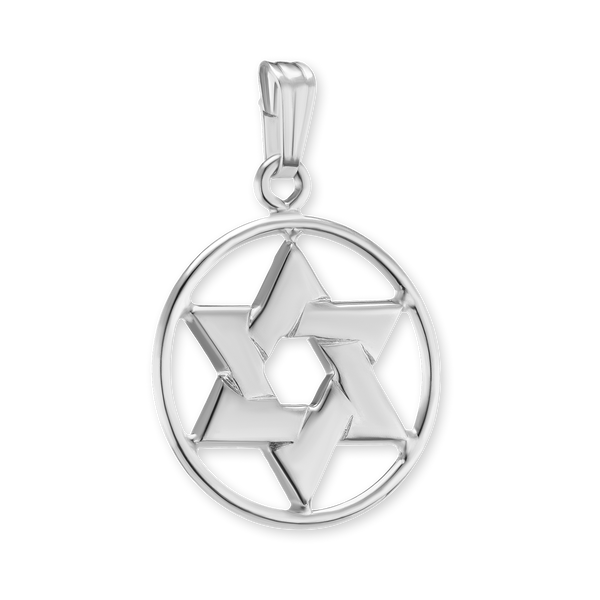 ITI NYC Star of David Pendant Medallion in Sterling Silver