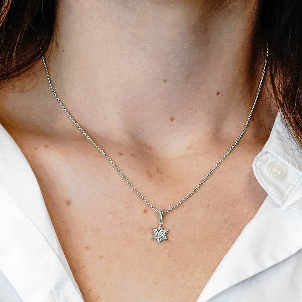 ITI NYC Star of David Pendant with Diamonds in 14K Gold