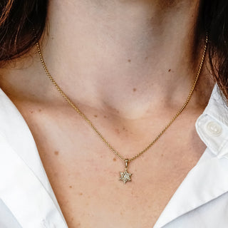 ITI NYC Star of David Pendant with Diamonds in 14K Gold