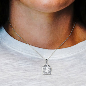 ITI NYC Ten Commandments Specialty Pendant in Sterling Silver