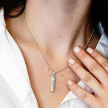 Load image into Gallery viewer, ITI NYC Mezuzah Specialty Pendant in Sterling Silver
