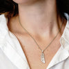 ITI NYC Map of Israel Specialty Pendant in Sterling Silver
