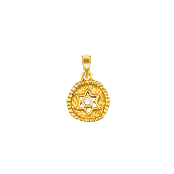 ITI NYC Star of David Pendant with Diamonds in 14K Gold