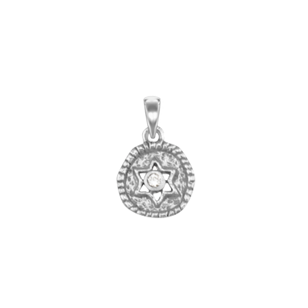 ITI NYC Star of David Pendant Medallion in Sterling Silver