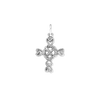 ITI NYC Filigree Heart Motif Cross Pendant in Sterling Silver