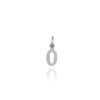ITI NYC Modern Number Pendants in Sterling Silver (12.7mm) (100% Polished with Bail)