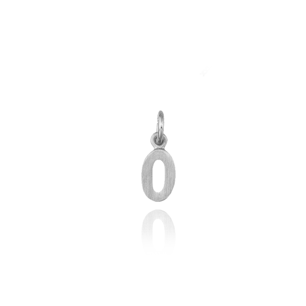 ITI NYC Modern Number Pendants in Sterling Silver (12.7mm) (100% Polished with Bail)