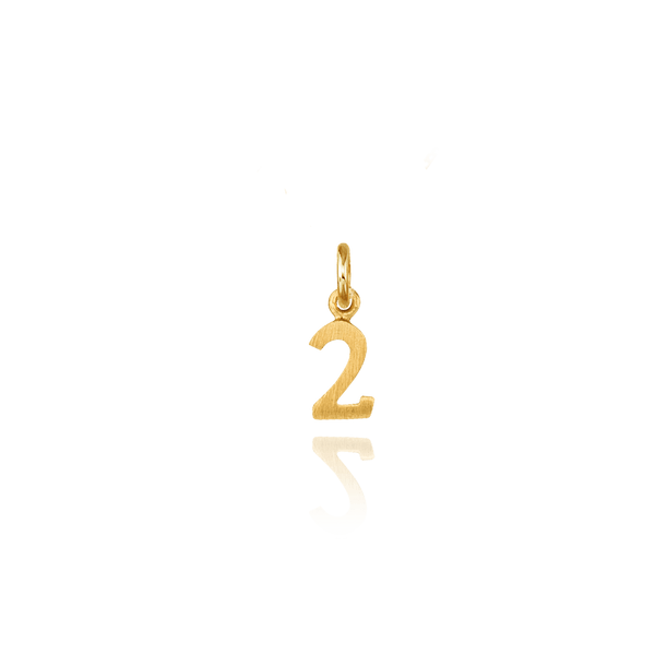 ITI NYC Modern Number Pendants (12.7mm) (100% Polished with Bail)