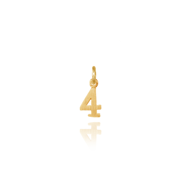ITI NYC Modern Number Pendants in 14K Gold (12.7mm) (100% Polished with Bail)