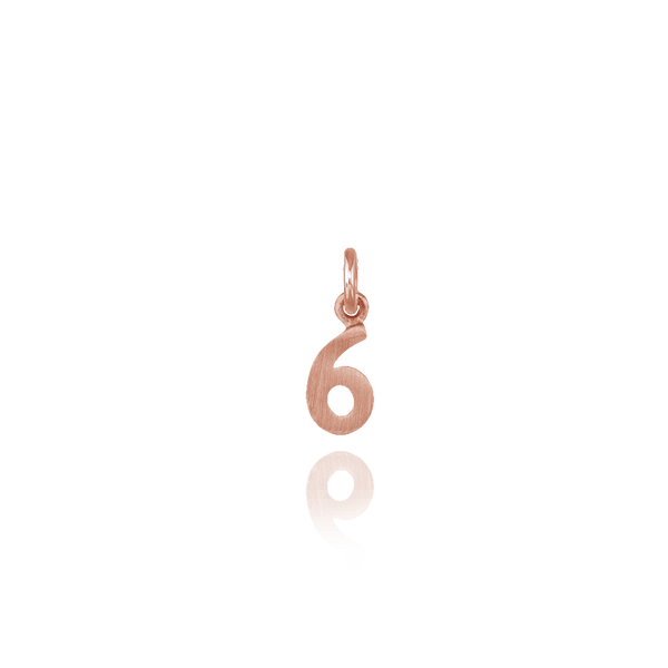 ITI NYC Modern Number Pendants in Sterling Silver (12.7mm) (100% Polished with Bail)