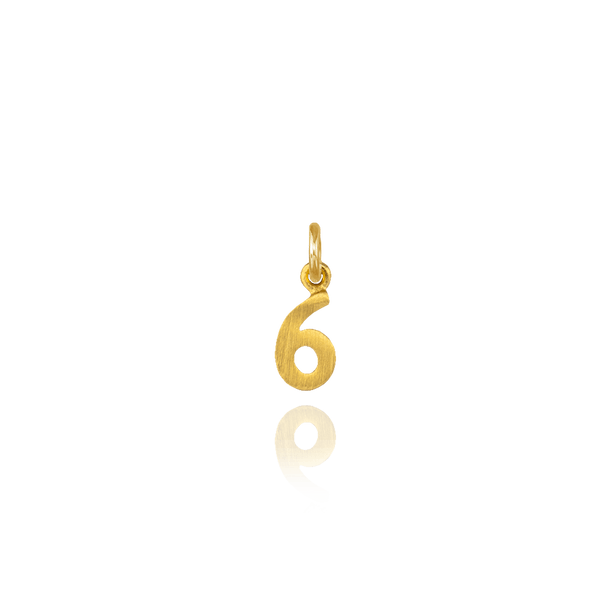 ITI NYC Modern Number Pendants in Sterling Silver (12.7mm) (100% Polished with Bail)