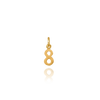 ITI NYC Modern Number Pendants in Sterling Silver (12.7mm) (100% Polished with Bail)