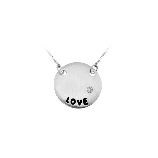 Love Dome Necklace in Sterling Silver (15 x 15 mm)