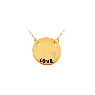 Love Dome Necklace in Sterling Silver (15 x 15 mm)