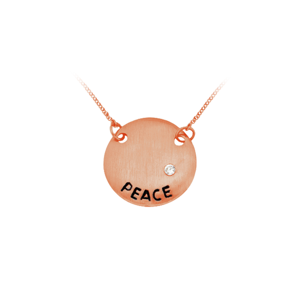 Peace Necklace in Sterling Silver (16 x 16 mm)