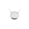 Peace Necklace in Sterling Silver (16 x 16 mm)