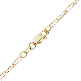 Finished Flat Krinkle Anklet in 14K Yellow Gold