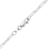 Finished Flat Krinkle Anklet in 14K White Gold