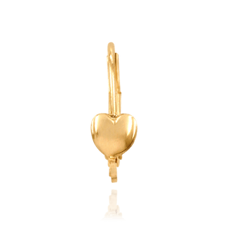 ITI NYC Leverback with Heart Design and Ring (16 x 8 mm)