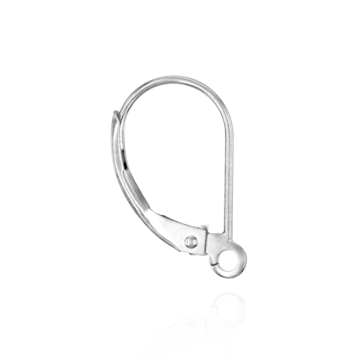 ITI NYC Leverback with Plain Straight Wire and Ring (16 x 10 mm)