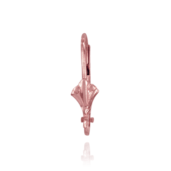 ITI NYC Leverback with Fleur-de-Lis Design and Ring (16 x 10 mm)