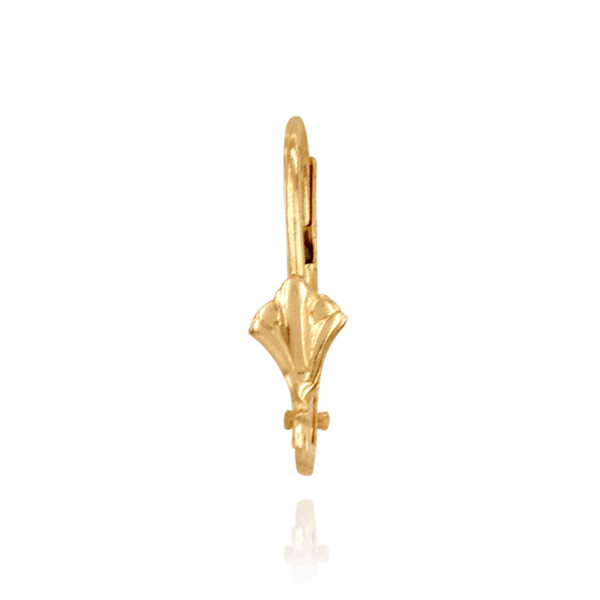 ITI NYC Leverback with Fleur-de-Lis Design and Ring (16 x 10 mm)