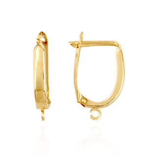 ITI NYC Large Click-In Leverback with Ring (19 x 11 mm)